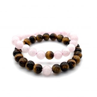 Bracelets Connectés Oeil du Tigre - Quartz Rose