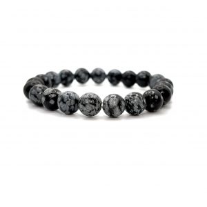 Obsidienne Neige 8mm